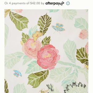 NWT Anthropologie Watercolor Flora wallpaper one roll, unopened
